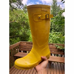☔️ Yellow Knee High Rain Boots ☔️